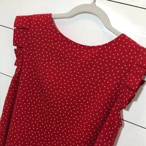 Monteau Los Angeles Polka Dot Blouse